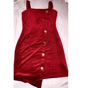 Red bodycon dress